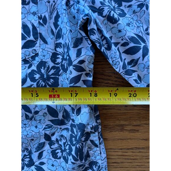 NWT Penguin White Blue Floral Long Sleeve Button Up Shirt Top Mens Size Small - Picture 9 of 10